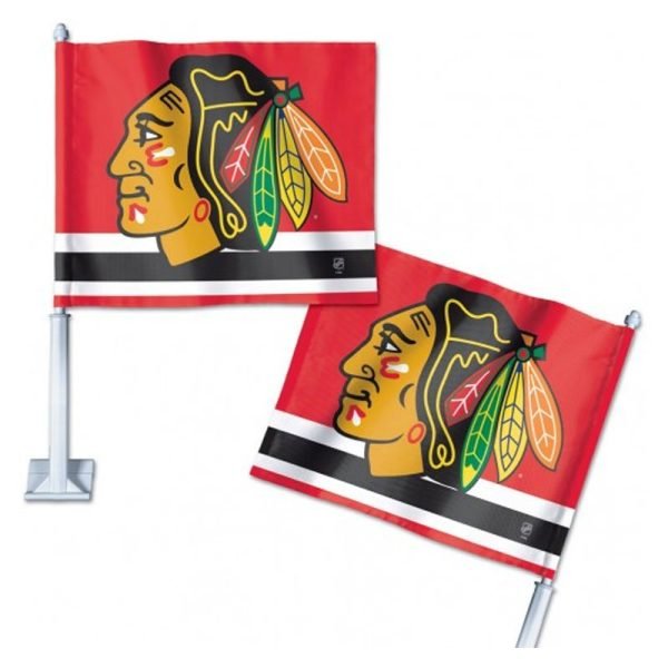 Chicago Blackhawks Car Flag - W.G.N Flag & Decorating Co